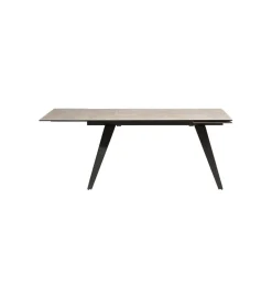 Stół rozkładany AMSTERDAM od 160 do 240 cm ceramika czarna szkło