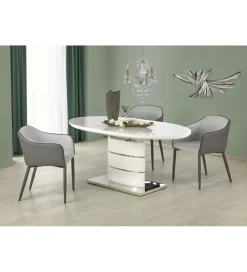 Stół rozkładany ASPEN 140 cm - 180 cm biały