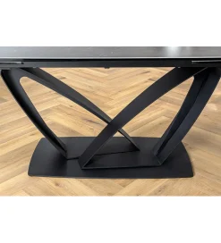 Stół rozkładany BLACKLIGHT 180 cm - 260 cm ceramika w optyce grafitowego marmuru