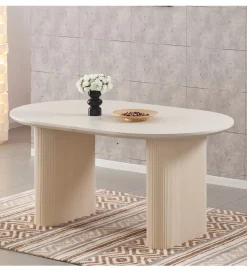 Stół rozkładany COMEDOR od 160 cm do 200 cm beżowy