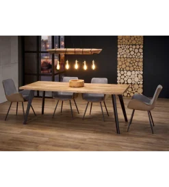 Stół rozkładany DICKSON 120 cm - 180 cm w optyce dąb naturalny