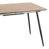 Stół rozkładany ESTANDNO od 120 do 160 cm naturalny czarny