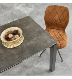 Stół rozkładany HORIZON 120 cm - 180 cm ceramiczny w optyce naturalnego kamienia