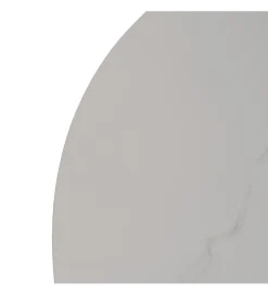 Stół rozkładany JAMEOX 120 cm czarny blat ceramika w optyce marmuru
