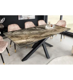 Stół Rozkładany MONTREAL Marvelous 180 Cm - 220 Cm - 260 Cm Ceramika W Optyce Marmuru