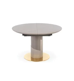 Stół rozkładany MUSCAT 120 cm - 160 cm  w optyce szarego marmuru