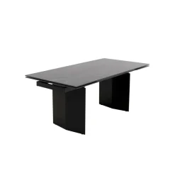 Stół rozkładany NOVEL 180 cm -220 cm - 260 cm ceramika w optyce czarnego marmuru