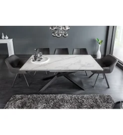 Stół rozkładany ONTARIO Euphoria 180 cm - 220 cm - 260 cm ceramika w optyce marmuru