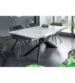 Stół rozkładany ONTARIO Euphoria 180 cm - 220 cm -  260 cm ceramika w optyce marmuru