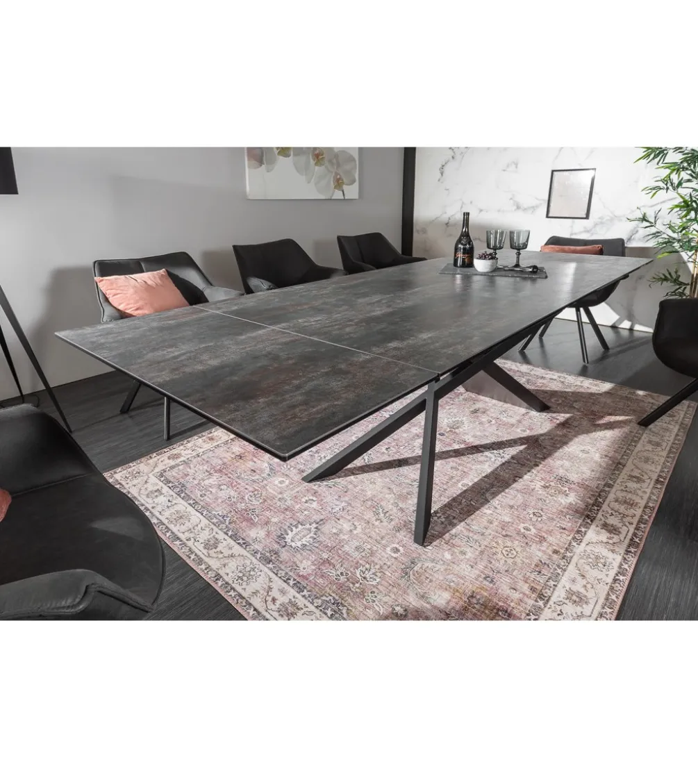 Stół Rozkładany ONTARIO Euphoria 180 Cm - 220 Cm - 260 Cm ceramika antracytowy Lava