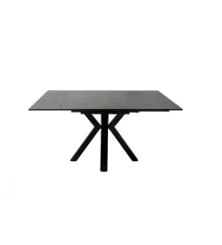 Stół rozkładany PALLINI 150 cm x 90 cm - 120 cm - 150 cm ceramika antracytowy
