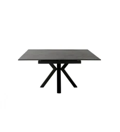 Stół rozkładany PALLINI 150 cm x 90 cm - 120 cm - 150 cm ceramika antracytowy