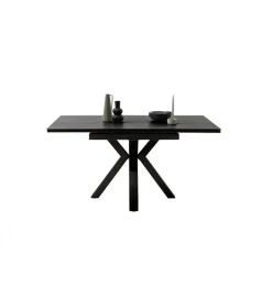Stół rozkładany PALLINI 150 cm x 90 cm - 120 cm - 150 cm ceramika antracytowy