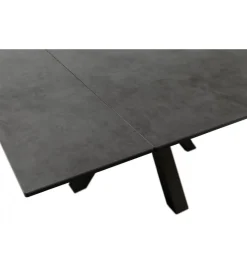 Stół rozkładany PALLINI 150 cm x 90 cm - 120 cm - 150 cm ceramika antracytowy
