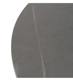Stół rozkładany PATARASO 120 cm ceramika szara nogi czarne