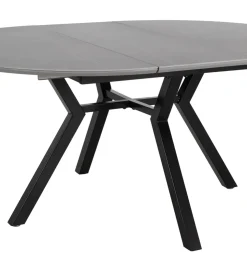 Stół rozkładany PATARASO 120 cm ceramika szara nogi czarne