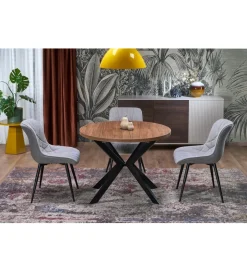 Stół rozkładany PERONI II 100 cm - 250 cm w optyce drewna orzech