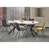 Stół rozkładany PERONI II 100 cm - 250 cm w optyce białego marmuru