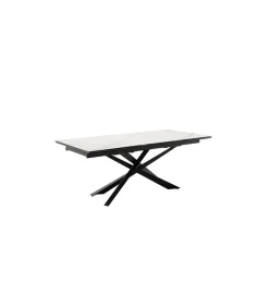 Stół rozkładany TESERO 200 cm - 250 cm - 300 cm ceramika w optyce kremowego marmuru
