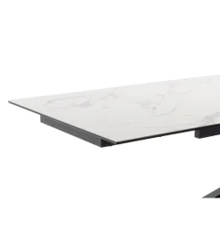 Stół rozkładany TESERO 200 cm - 250 cm - 300 cm ceramika w optyce kremowego marmuru