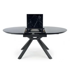 Stół rozkładany VERTIGO 130 cm - 180 cm w optyce czarnego marmuru