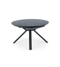 Stół rozkładany VERTIGO 130 cm - 180 cm w optyce czarnego marmuru