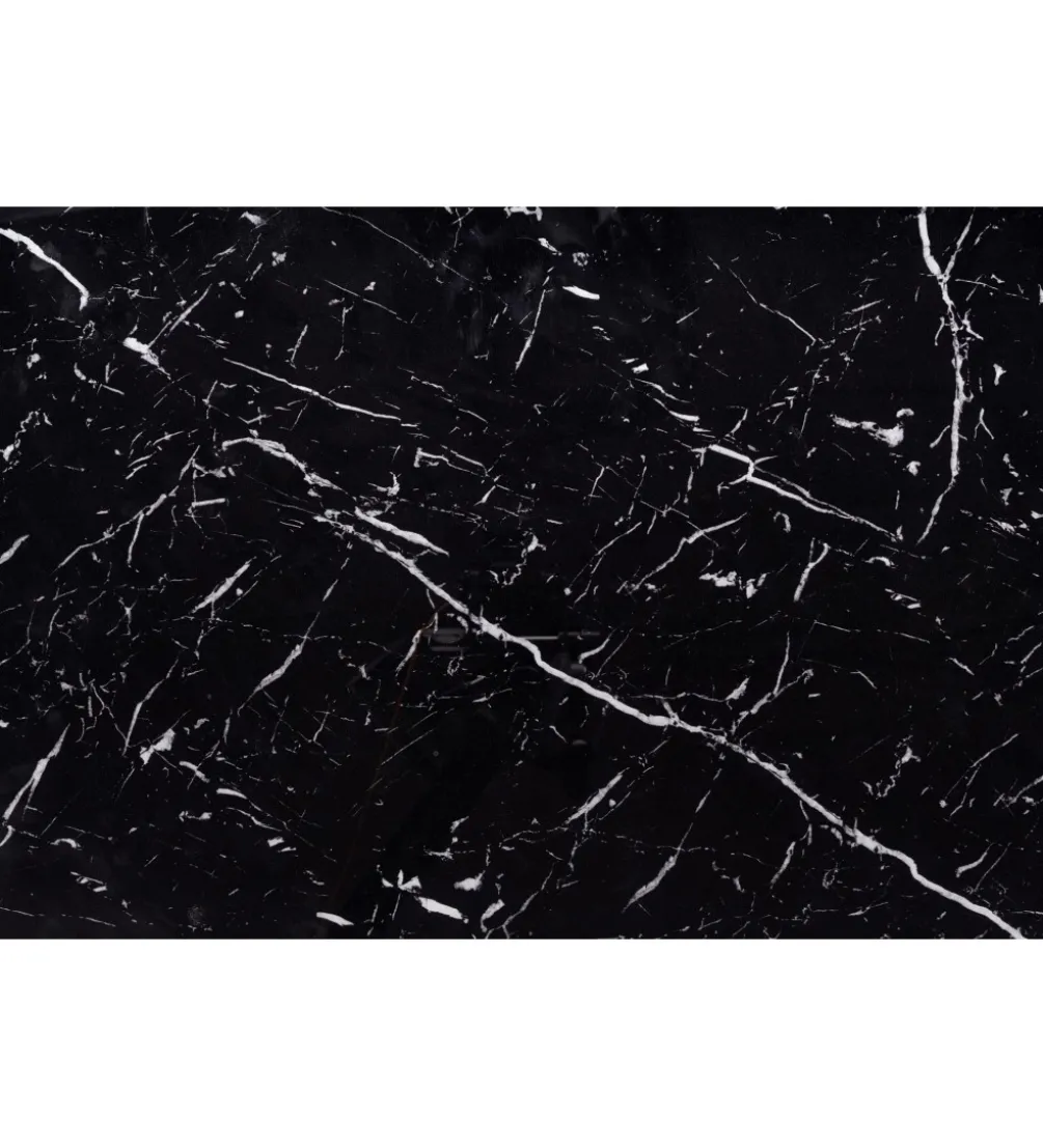 Stół rozkładany VERTIGO 130 cm - 180 cm w optyce czarnego marmuru