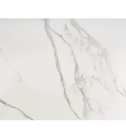 Stół rozkładany VIVALDI 160 cm - 200 cm ceramika w optyce białego marmuru