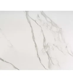 Stół rozkładany VIVALDI 160 cm - 200 cm ceramika w optyce białego marmuru