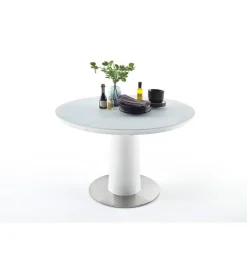 Stół rozkładany WARIS 120 cm - 160 cm biały