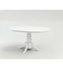 Stół rozkładany WILLIAM 90 cm - 124 cm biały