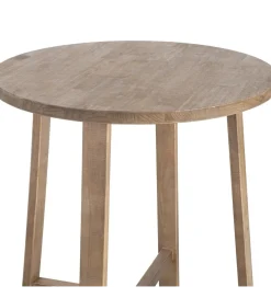 Stół RUBBERY 102 cm drewno kauczuk naturalne