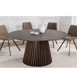 Stół SANZA 140 cm w optyce dąb ciemny