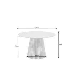 Stół SANZA 120 cm w optyce dębu