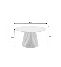 Stół SANZA 140 cm w optyce dębu
