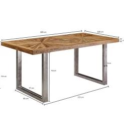 Stół SCALO 200 cm drewno mango