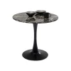 Stół SCHICKERIA 80 cm efekt czarnego marmuru