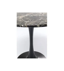 Stół SCHICKERIA 80 cm efekt czarnego marmuru
