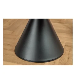 Stół SIGNATURE 135 cm okrągły blat ceramika w optyce białego marmuru