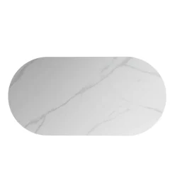 Stół TRANKY 180 x 90 cm brązowy blat ceramika