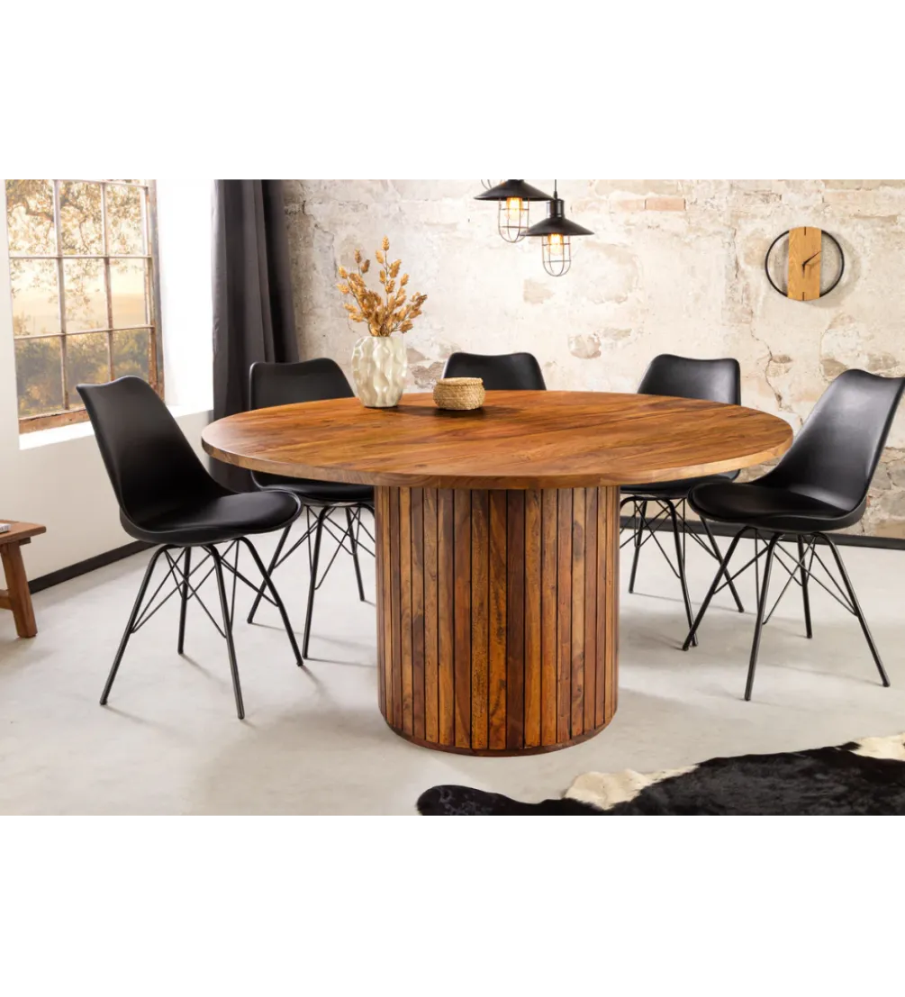 Stół TRES CHIC 120 cm drewno sheesham naturalny