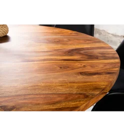 Stół TRES CHIC 120 cm drewno sheesham naturalny