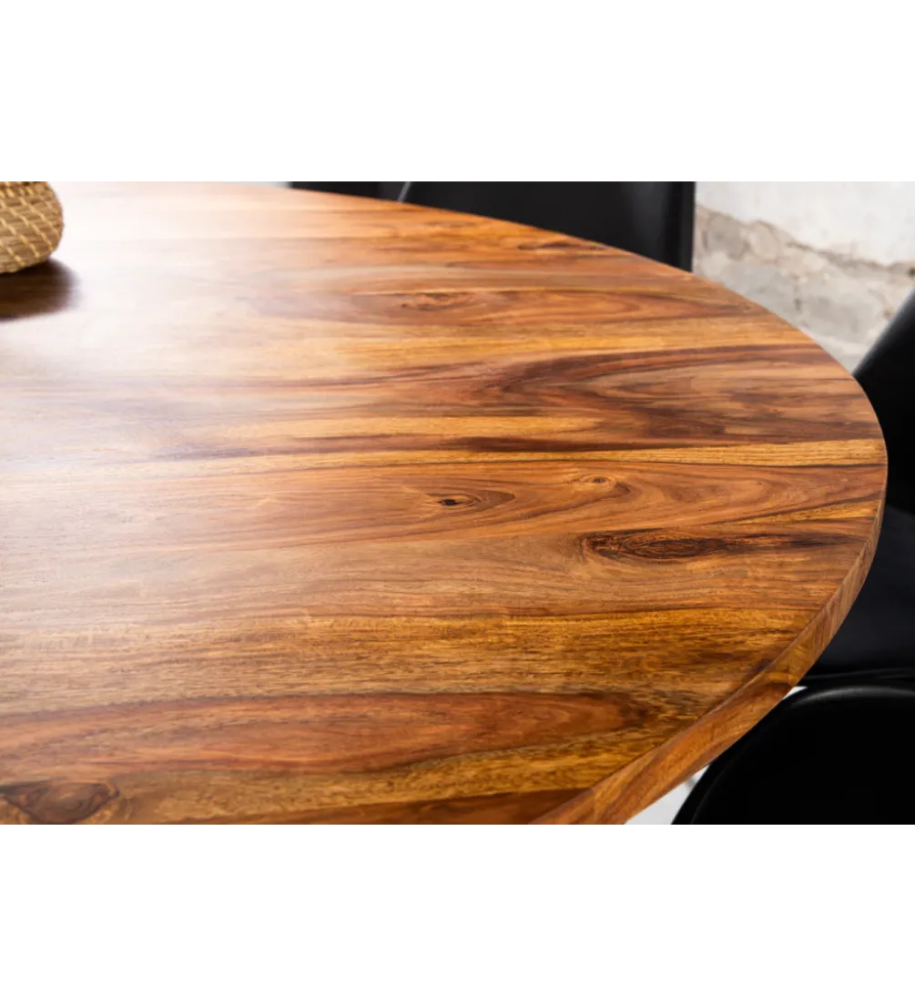 Stół TRES CHIC 120 cm drewno sheesham naturalny