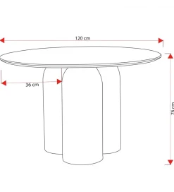 Stół UKAPI 120 cm drewno mango