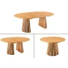 Stół VALHALLA WOOD okrągły 120-160-200cm rozkładany dąb naturalny
