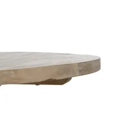 Stół WORNMIN 120 cm drewno mango przecierana biel