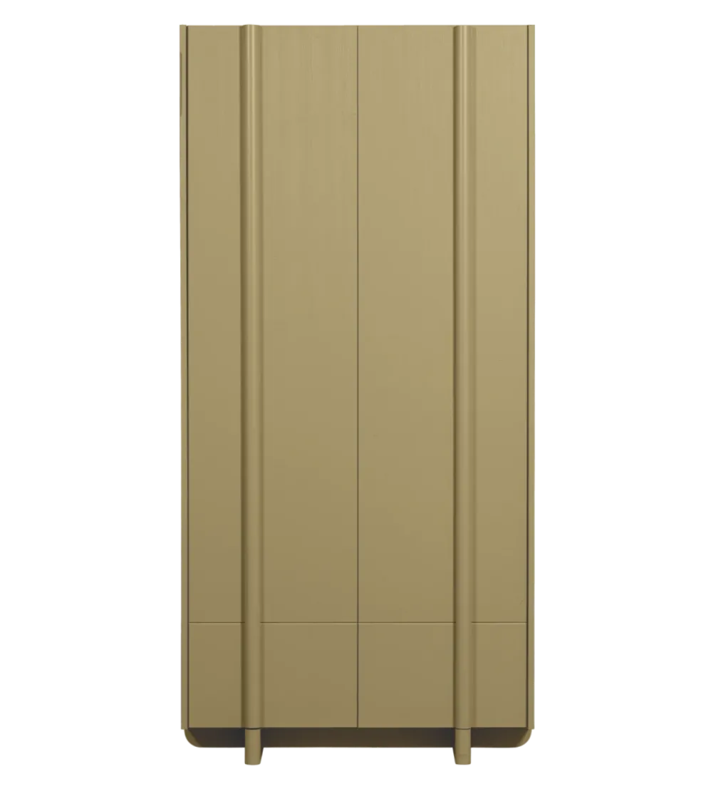 Szafa BASU 210 cm drewno sosny moss