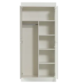 Szafa CONNECT 175 cm drewno sosny biała