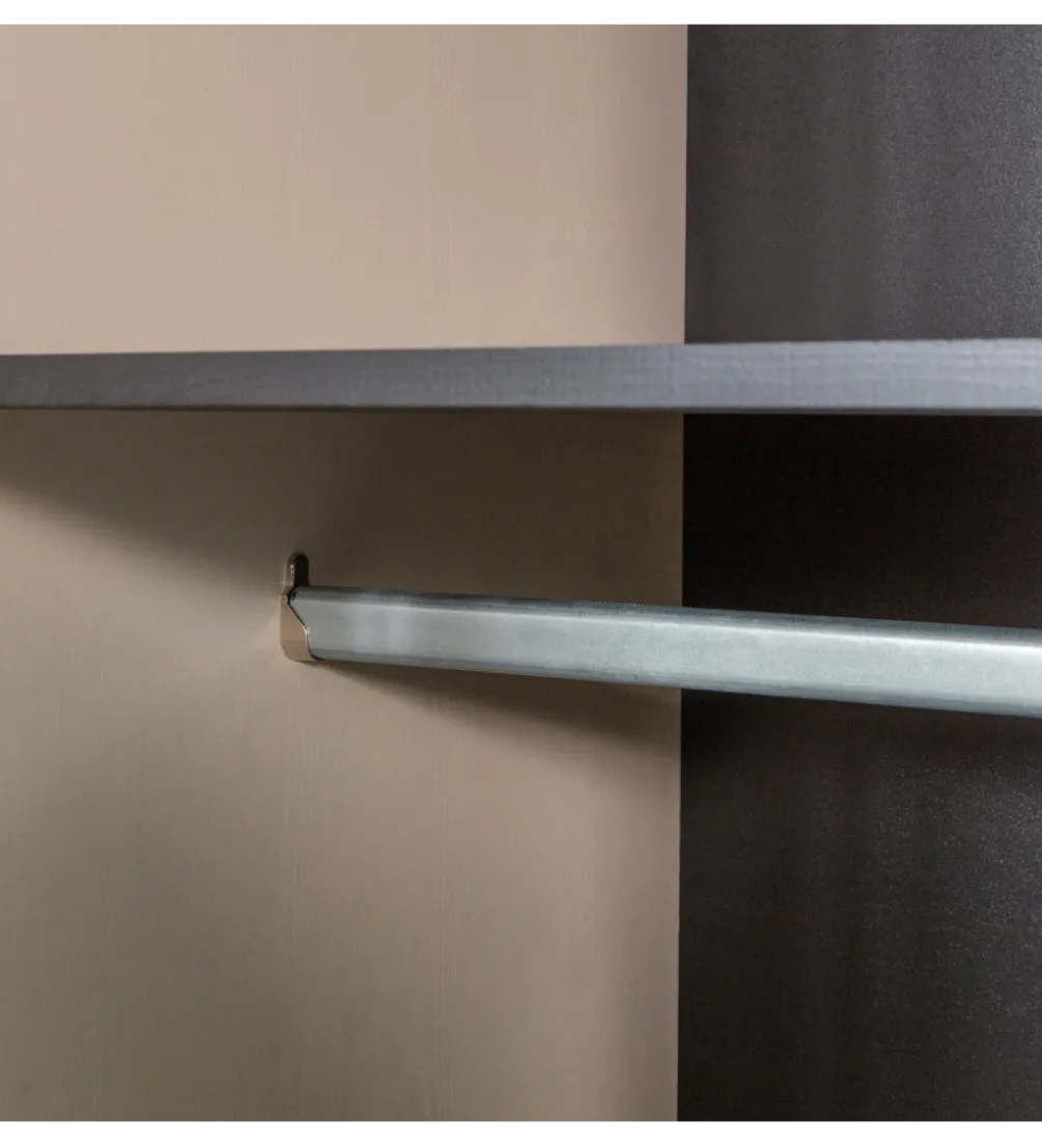Szafa DAILY 200 x 50 cm drewno sosny szara