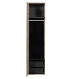 Szafa DAILY 200 x 50 cm drewno sosny szara